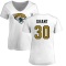 Women's Corey Grant Name & Number Slim Fit T-Shirt - White
