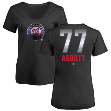 Women's Cory Abbott Midnight Mascot V-Neck T-Shirt - Black