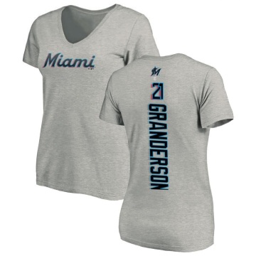 Women's Curtis Granderson Backer Slim Fit T-Shirt - Ash