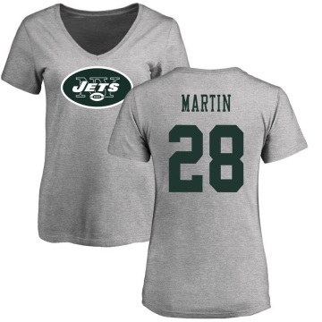 Women's Curtis Martin Name & Number Slim Fit T-Shirt - Ash
