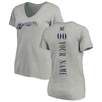 Women's Custom Backer Slim Fit T-Shirt - Ash