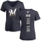 Women's Custom Backer Slim Fit T-Shirt - Navy