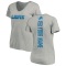 Women's Custom Backer V-Neck T-Shirt - Ash