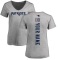 Women's Custom Backer V-Neck T-Shirt - Ash