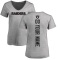 Women's Custom Backer V-Neck T-Shirt - Ash