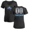 Women's Custom Midnight Mascot V-Neck T-Shirt - Black