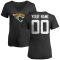 Women's Custom Name & Number Slim Fit T-Shirt - Black