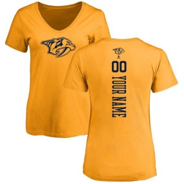 Women's Custom One Color Backer T-Shirt - Gold