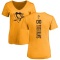 Women's Custom One Color Backer T-Shirt - Gold