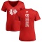 Women's Custom One Color Backer T-Shirt - Red