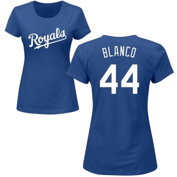 Women's Dairon Blanco Name & Number T-Shirt - Royal