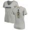 Women's Daiyan Henley Name & Number Slim Fit V-Neck T-ShirtHeather - Gray