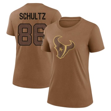 Women's Dalton Schultz Legend 2023 Salute To Service Performance T-Shirt - Brown