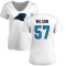 Women's Damien Wilson Name & Number Slim Fit T-Shirt - White