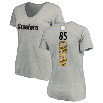 Women's Dan Chisena Backer V-Neck T-Shirt - Ash