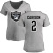 Women's Daniel Carlson Name & Number Slim Fit T-Shirt - Ash