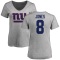 Women's Daniel Jones Name & Number Slim Fit T-Shirt - Ash