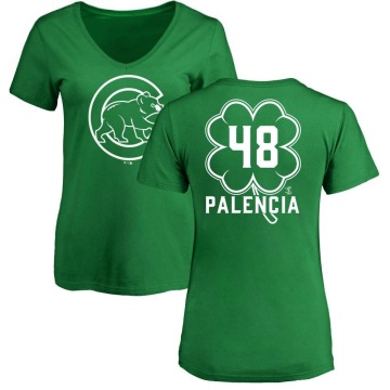Women's Daniel Palencia Dubliner Name & Number V-Neck T-ShirtKelly - Green