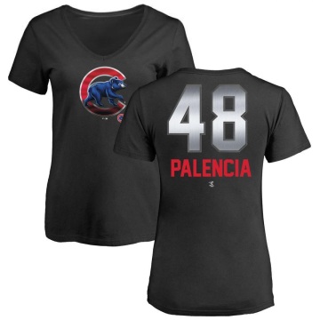 Women's Daniel Palencia Midnight Mascot V-Neck T-Shirt - Black