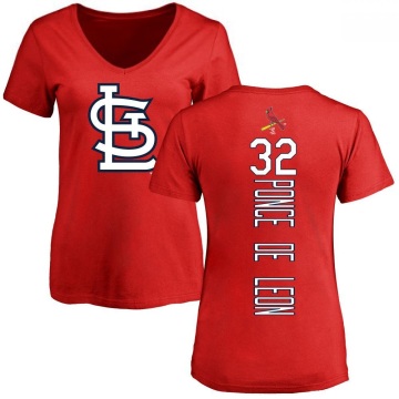 Women's Daniel Ponce de Leon Backer Slim Fit T-Shirt - Red