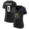 Women's Daniil Chayka 2023 Stanley Cup Final Name & Number V-Neck T-Shirt - Black
