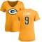 Women's Danny Etling Name & Number Slim Fit T-Shirt - Gold