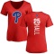 Women's Darick Hall Backer Slim Fit T-Shirt - Red