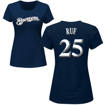 Women's Darin Ruf Name & Number T-Shirt - Navy