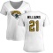 Women's Darious Williams Name & Number Slim Fit T-Shirt - White