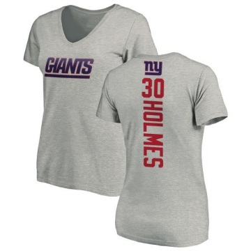 Women's Darnay Holmes Backer V-Neck T-Shirt - Ash