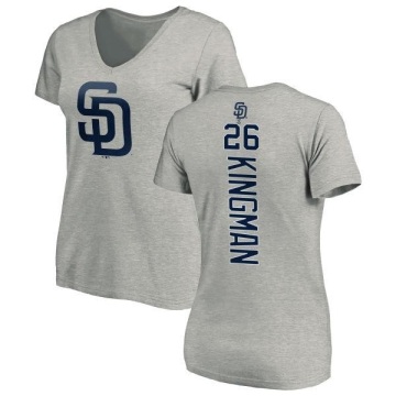 Women's Dave Kingman Backer Slim Fit T-Shirt - Ash