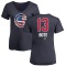 Women's David Bote Name and Number Banner Wave V-Neck T-Shirt - Navy