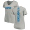 Women's David Montgomery Backer V-Neck T-Shirt - Ash