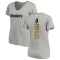 Women's David Perales Backer V-Neck T-Shirt - Ash