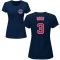 Women's David Ross Name & Number T-Shirt - Navy