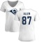 Women's Davis Allen Name & Number Slim Fit T-Shirt - White