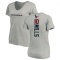 Women's Davis Mills Backer V-Neck T-Shirt - Ash