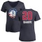 Women's Day'Ron Sharpe Name and Number Banner Wave V-Neck T-Shirt - Navy