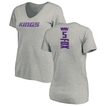 Women's De'Aaron Fox Backer T-Shirt - Ash