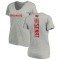 Women's Deadrin Senat Backer V-Neck T-Shirt - Ash