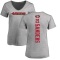 Women's Deion Sanders Backer V-Neck T-Shirt - Ash