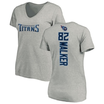 Women's Delanie Walker Backer V-Neck T-Shirt - Ash