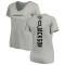 Women's Dequan Jackson Backer V-Neck T-Shirt - Ash