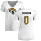 Women's Dequan Jackson Name & Number Slim Fit T-Shirt - White
