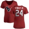 Women's Derek Stingley Jr. Name & Number Slim Fit T-Shirt - Red