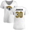 Women's D'Ernest Johnson Name & Number Slim Fit T-Shirt - White
