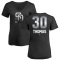 Women's Derrel Thomas Midnight Mascot V-Neck T-Shirt - Black