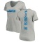 Women's Derrick Deese Jr. Backer V-Neck T-Shirt - Ash