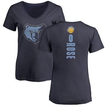 Women's Derrick Rose Backer T-Shirt - Navy