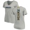 Women's Detrez Newsome Name & Number Slim Fit V-Neck T-ShirtHeather - Gray